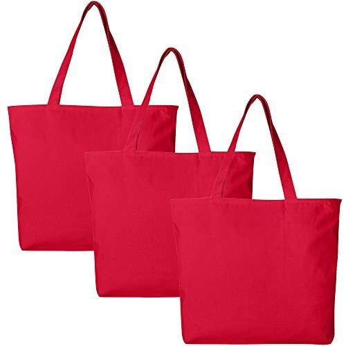 Rode Katoenen Tas Cotton Tote Factory | Cotton Tote Factory Rode Katoenen Tas Cotton Tote Factory