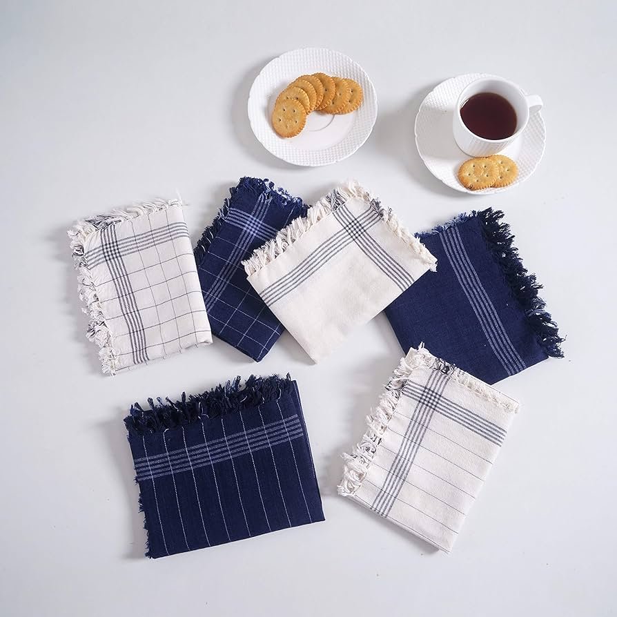 Servetten Met Strepen Van Geverfd Garen Cotton Tote Factory | Cotton Tote Factory Servetten Met Strepen Van Geverfd Garen Cotton Tote Factory