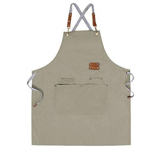 Verstelbare Schort Met Riem Grijs Cotton Tote Factory | Cotton Tote Factory Verstelbare Schort Met Riem Grijs Cotton Tote Factory
