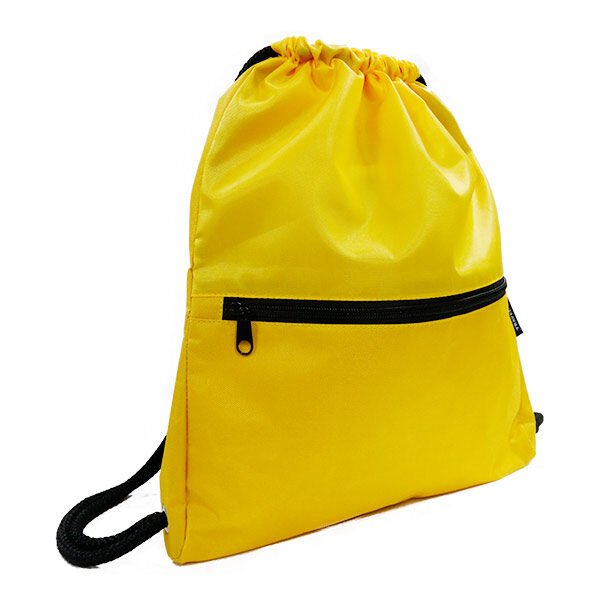 Gele Trekkoordtas Met Rits Cotton Tote Factory | Cotton Tote Factory Gele Trekkoordtas Met Rits Cotton Tote Factory
